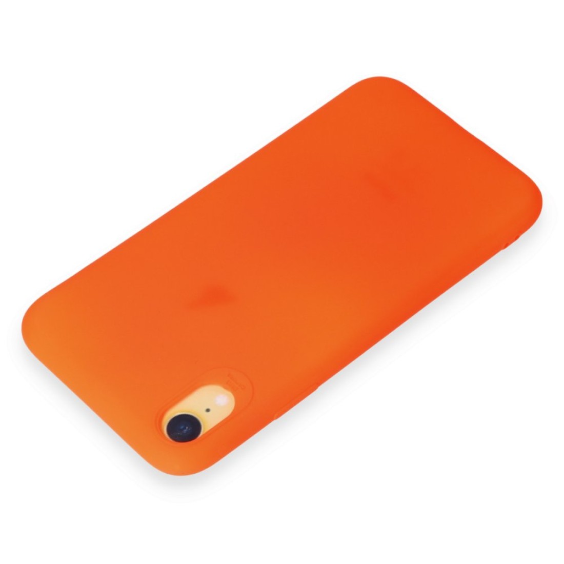  iPhone XR Kılıf First Silikon - Parlak Turuncu