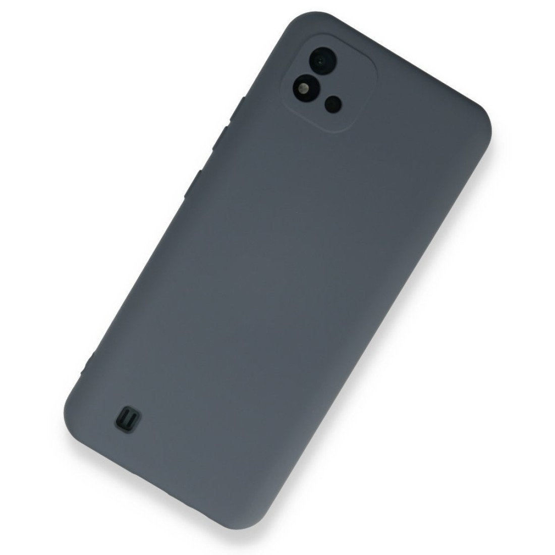  Realme C11 2021 Kılıf Nano içi Kadife Silikon - Gri