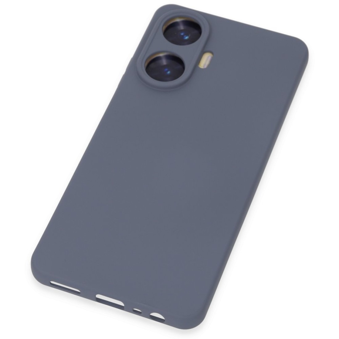 Realme C55 Kılıf Nano içi Kadife Silikon - Gri Realme C55 Kılıf Nano içi Kadife Silikon - Gri