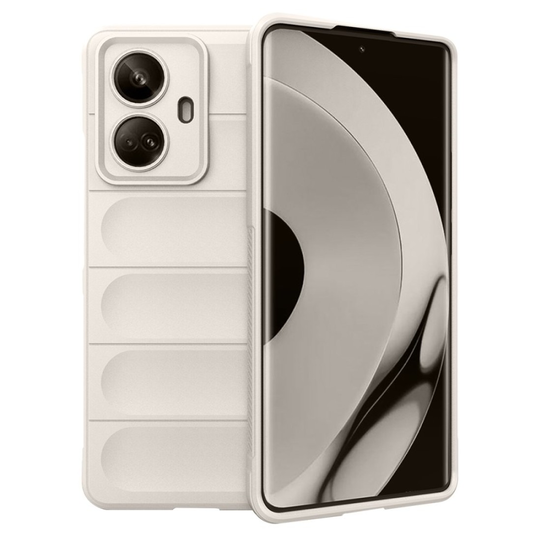  Realme 10 Pro Plus 5G Kılıf Optimum Silikon - Krem