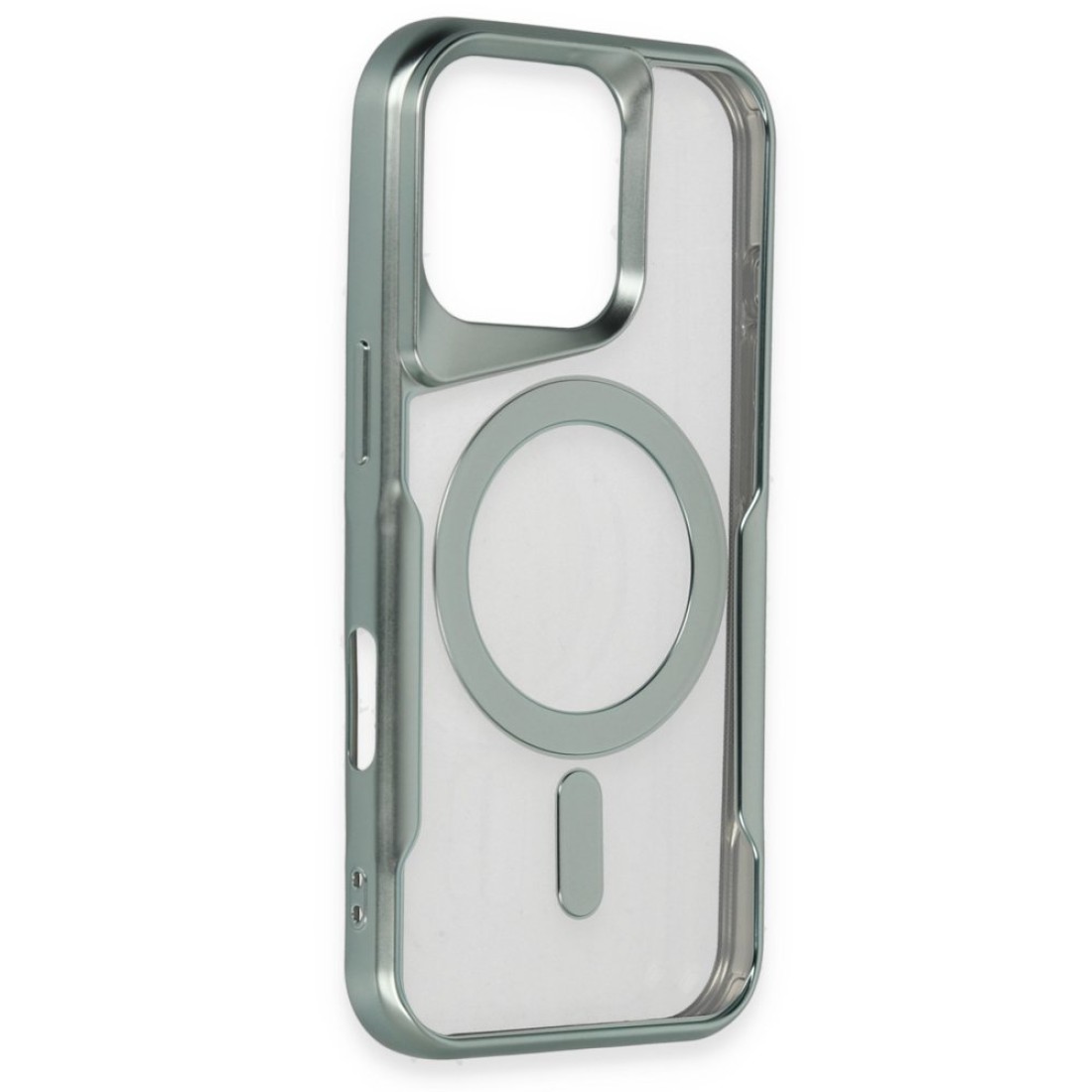 iPhone 16 Pro Kılıf Boyi Magsafe Silikon Kapak - Yeşil iPhone 16 Pro Kılıf Boyi Magsafe Silikon Kapak - Yeşil