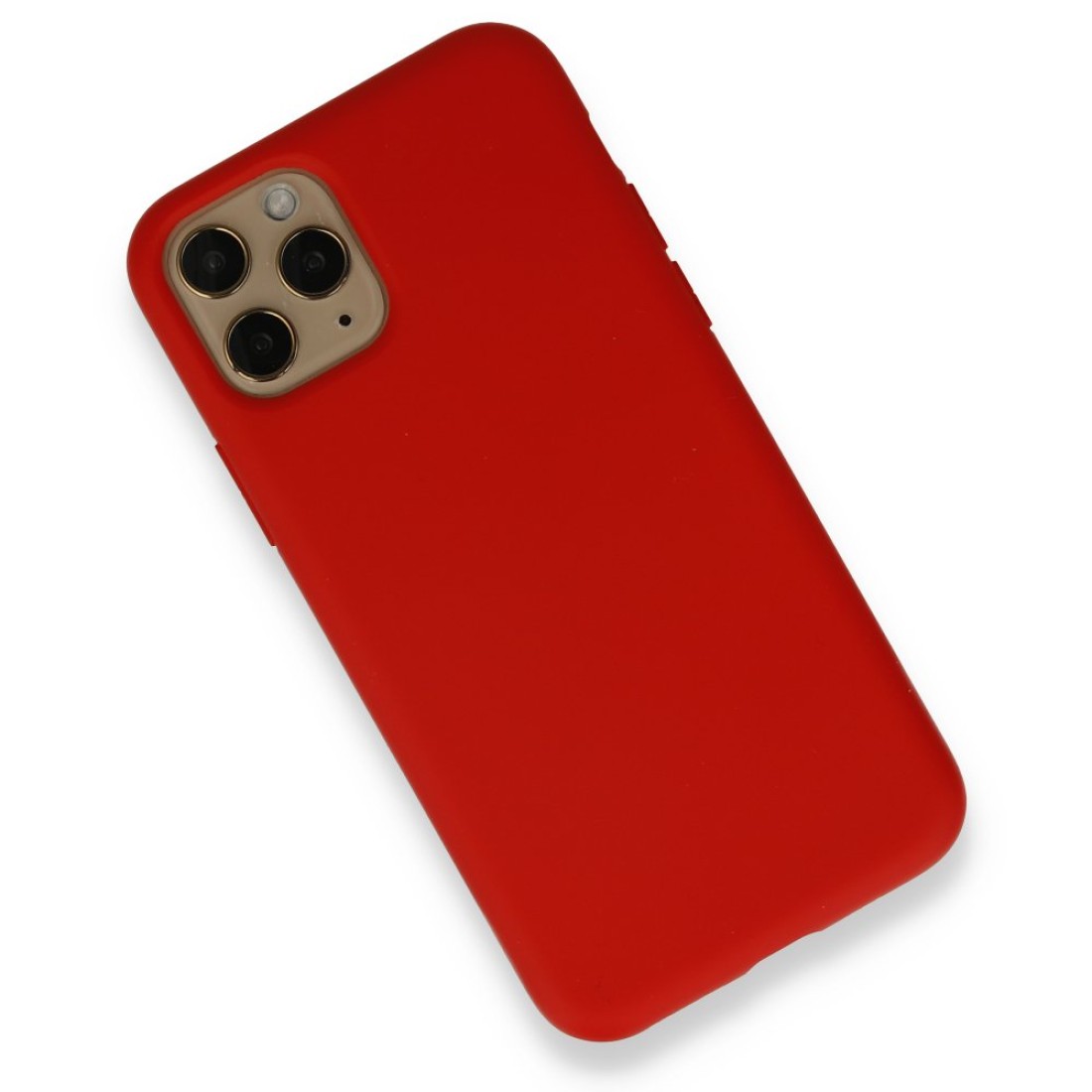  iPhone 11 Pro Kılıf Nano içi Kadife Silikon - Kırmızı