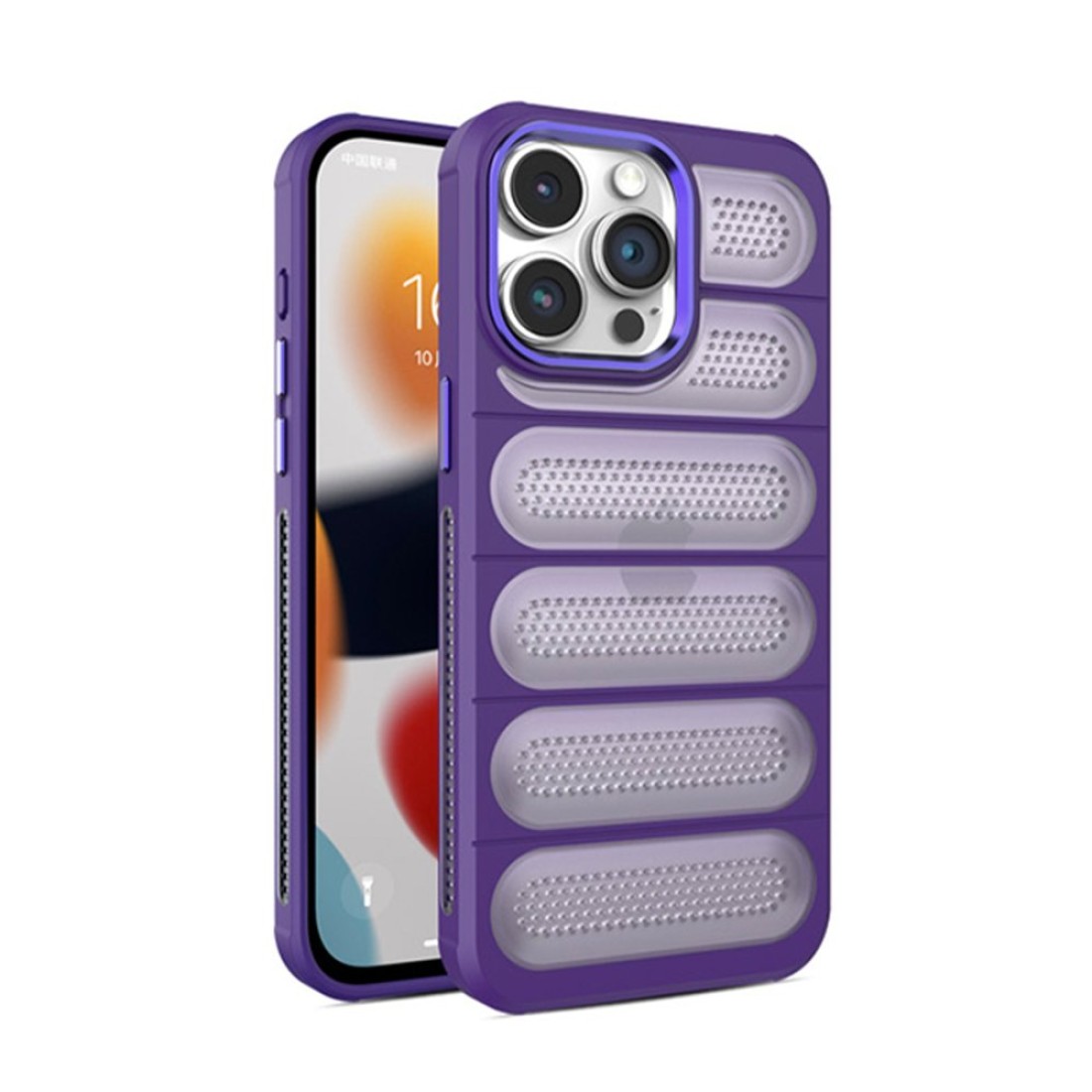  iPhone 14 Pro Kılıf Airmax Silikon Kapak - Derin Mor