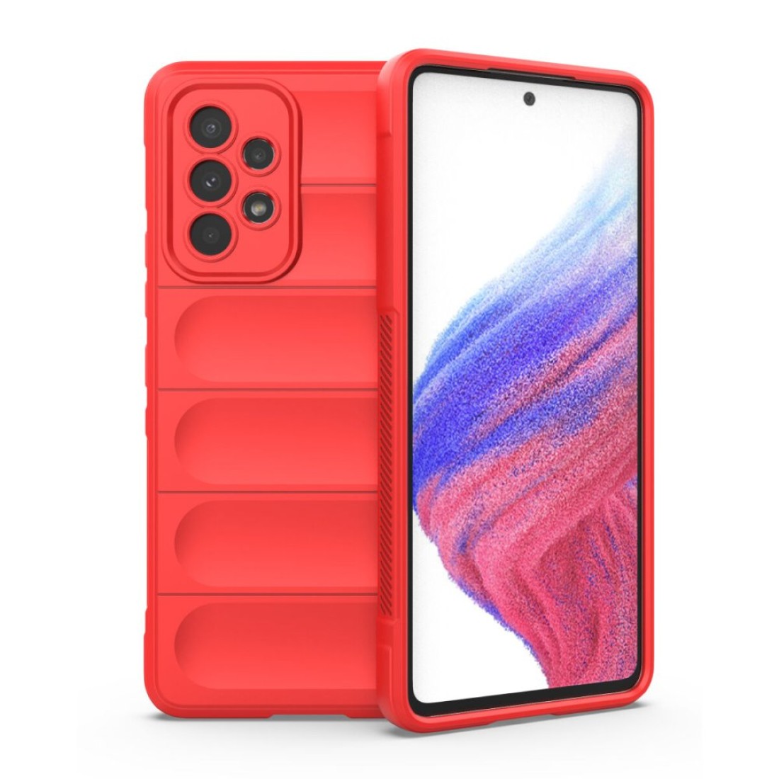  Samsung Galaxy A73 5G Kılıf Optimum Silikon - Kırmızı