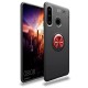 Huawei Y6P Kılıf Range Yüzüklü Silikon - Siyah-Kırmızı Huawei Y6P Kılıf Range Yüzüklü Silikon - Siyah-Kırmızı