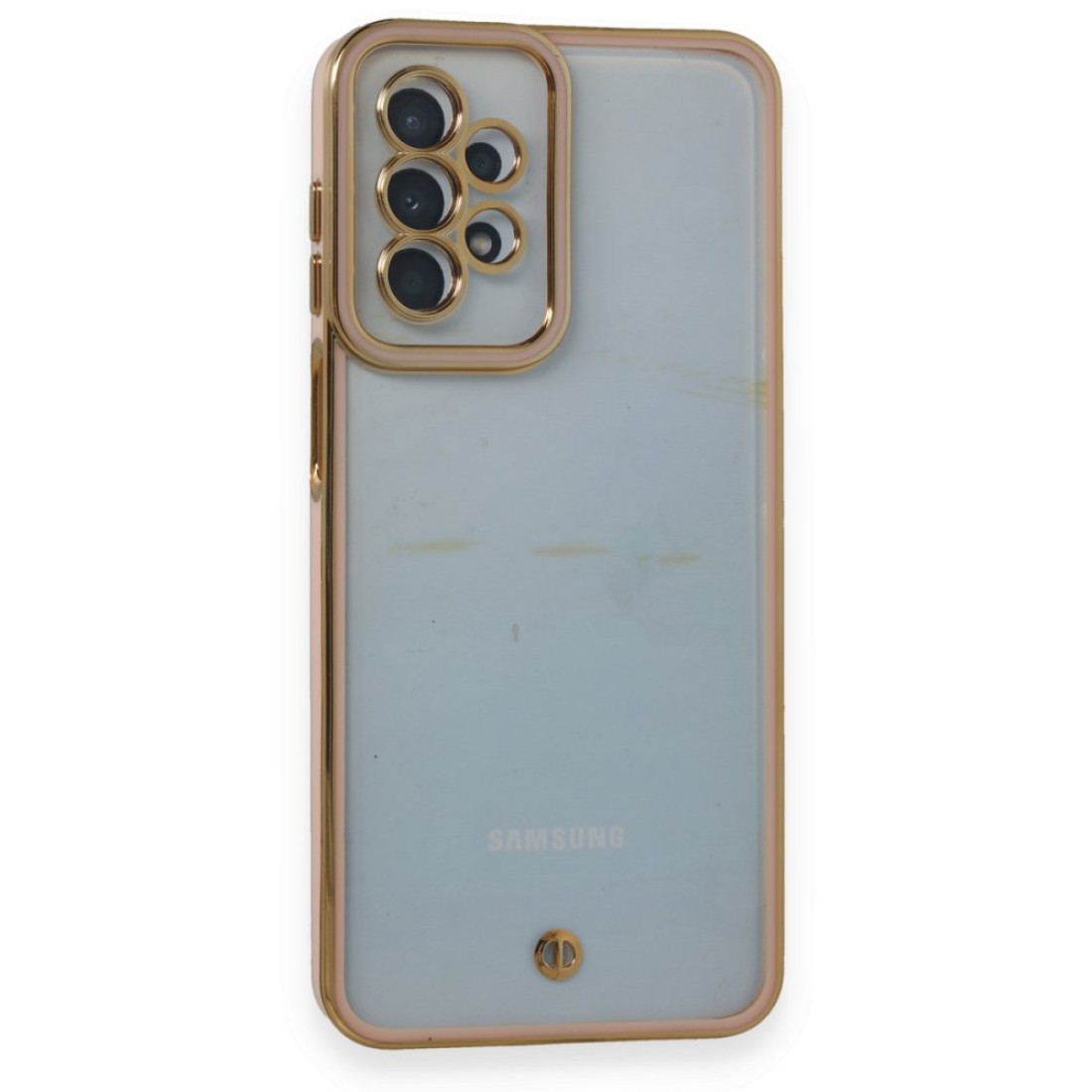  Samsung Galaxy A23 4G Kılıf Liva Lens Silikon - Pudra
