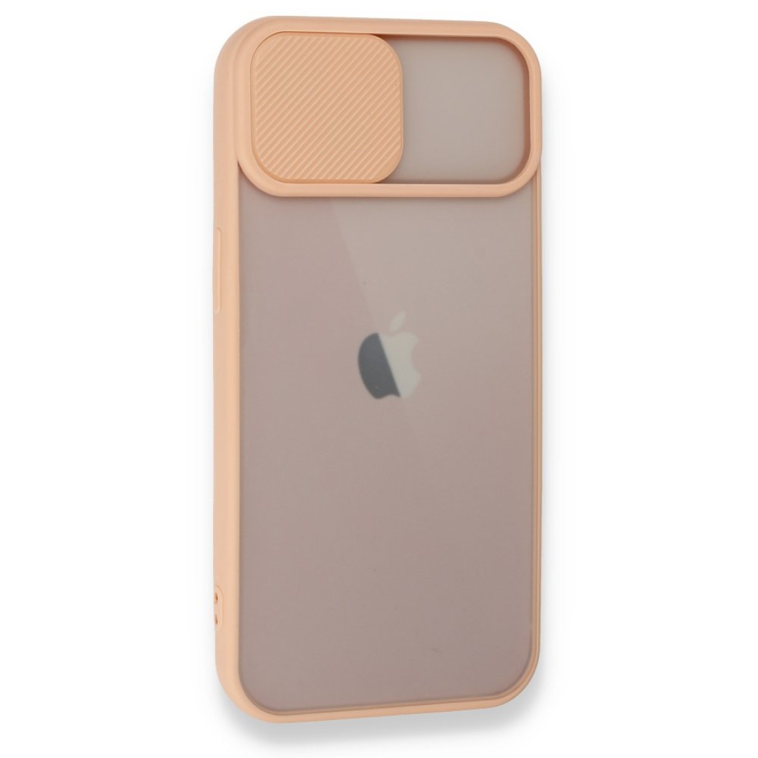 iPhone 13 Kılıf Palm Buzlu Kamera Sürgülü Silikon - Pembe iPhone 13 Kılıf Palm Buzlu Kamera Sürgülü Silikon - Pembe