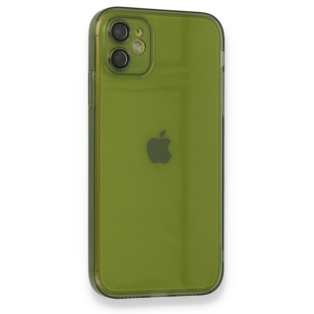  iPhone 12 Kılıf Fly Lens Silikon - Yeşil