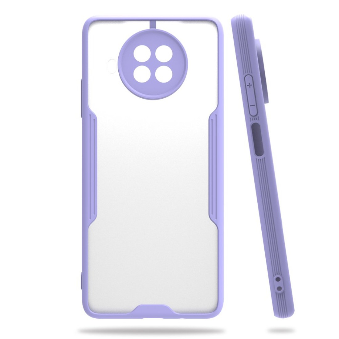  Xiaomi Redmi Note 9 Pro 5G Kılıf Platin Silikon - Lila