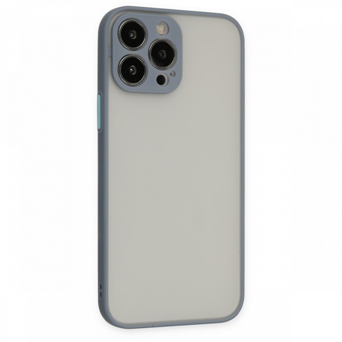  iPhone 14 Pro Kılıf Montreal Silikon Kapak - Gri