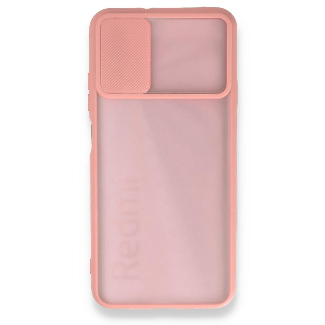  Xiaomi Redmi 9T Kılıf Palm Buzlu Kamera Sürgülü Silikon - Pembe