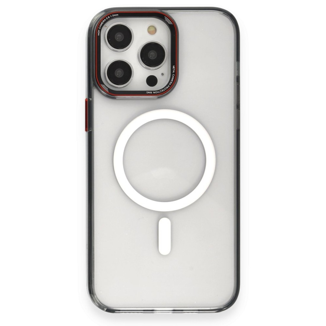  iPhone 14 Pro Kılıf Dinamik Magneticsafe Silikon - Siyah