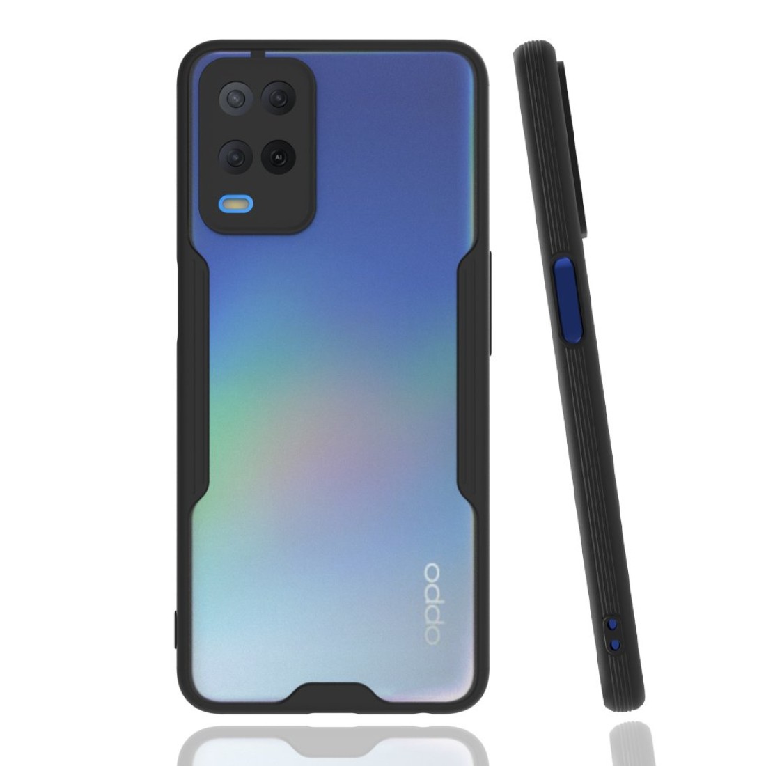  Oppo A54 4G Kılıf Platin Silikon - Siyah