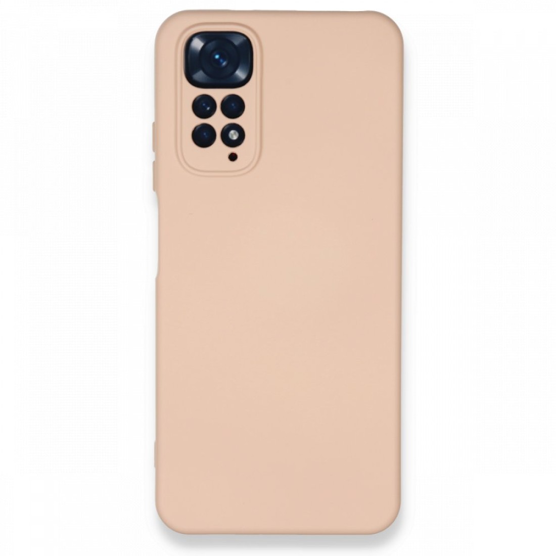  Xiaomi Redmi Note 11 Kılıf Nano içi Kadife Silikon - Pudra