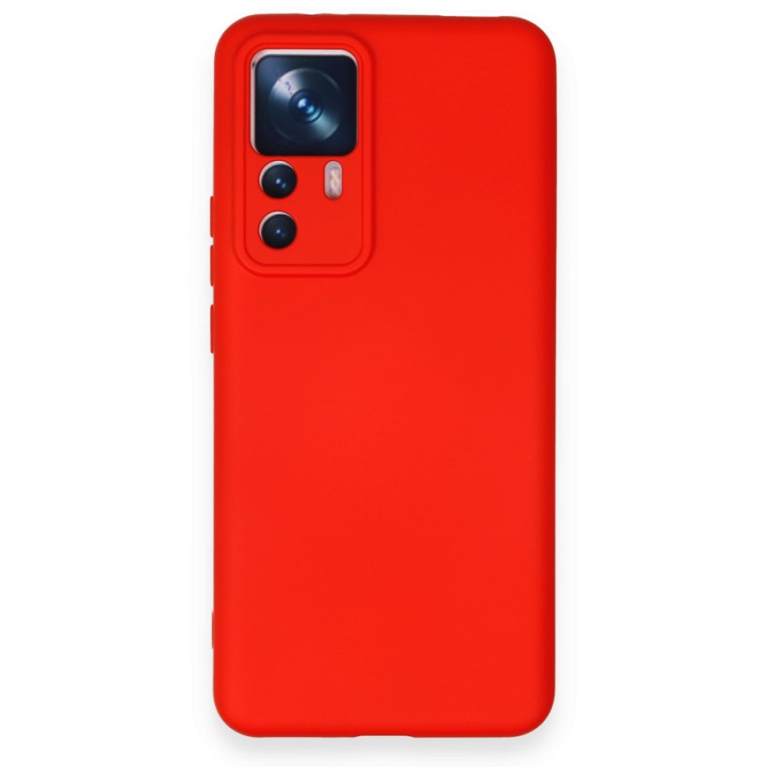  Xiaomi Mi 12T Pro Kılıf Nano içi Kadife Silikon - Kırmızı