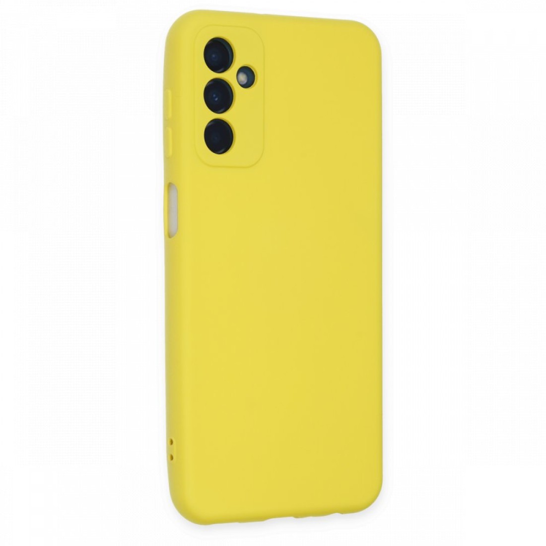 Samsung Galaxy M13 Kılıf Nano içi Kadife Silikon - Sarı Samsung Galaxy M13 Kılıf Nano içi Kadife Silikon - Sarı