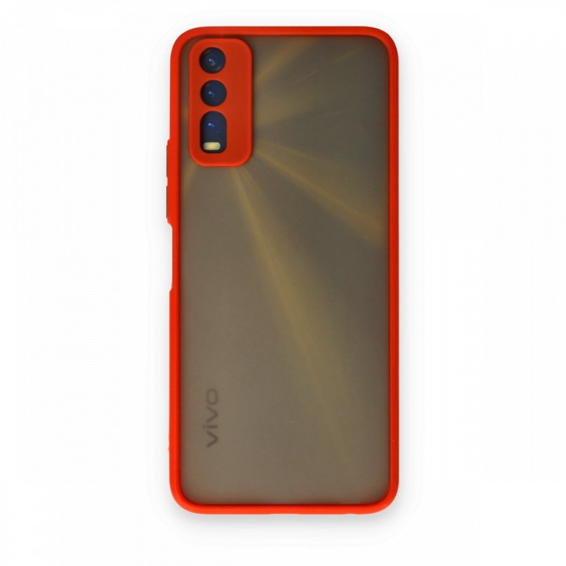 Vivo Y11S Kılıf Montreal Silikon Kapak - Kırmızı