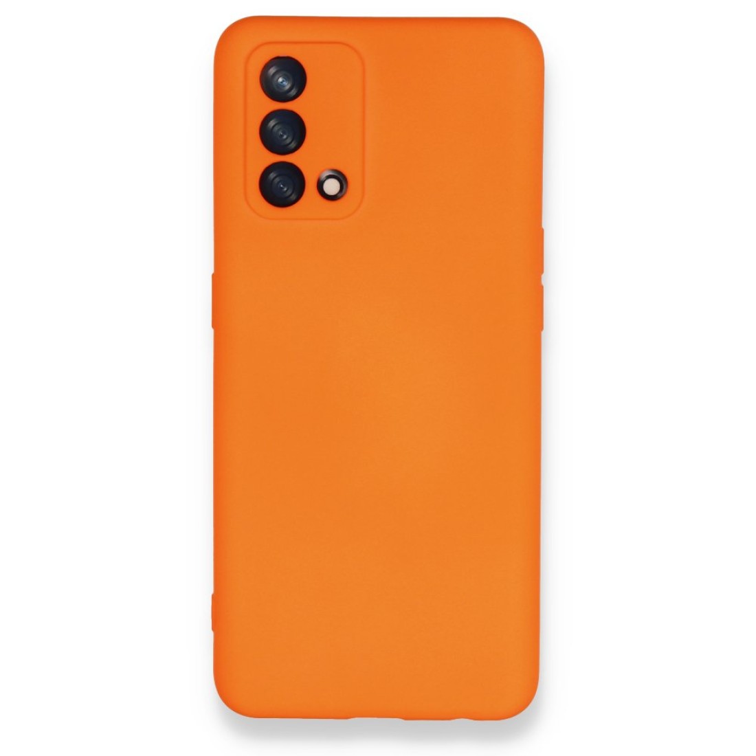  Oppo A74 4G Kılıf Nano içi Kadife Silikon - Turuncu