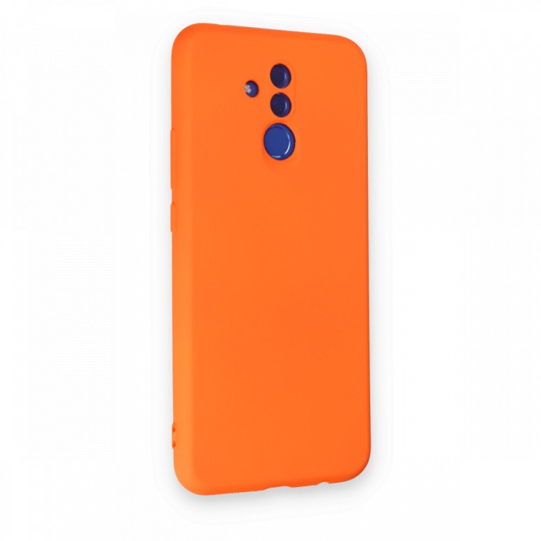  Huawei Mate 20 Lite Kılıf Nano içi Kadife Silikon - Turuncu
