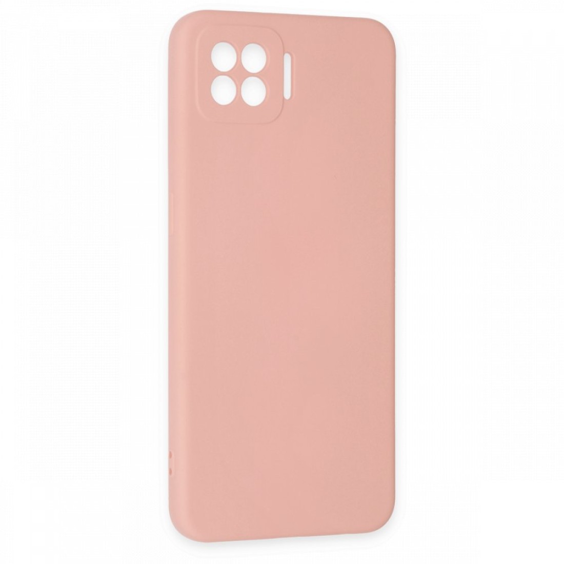  Oppo A73 Kılıf Nano içi Kadife Silikon - Pudra