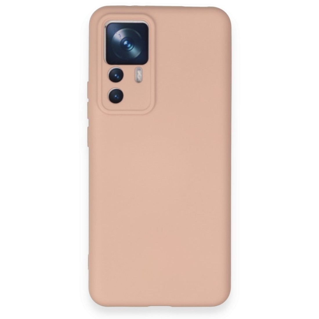  Xiaomi Mi 12T Pro Kılıf Nano içi Kadife Silikon - Pudra