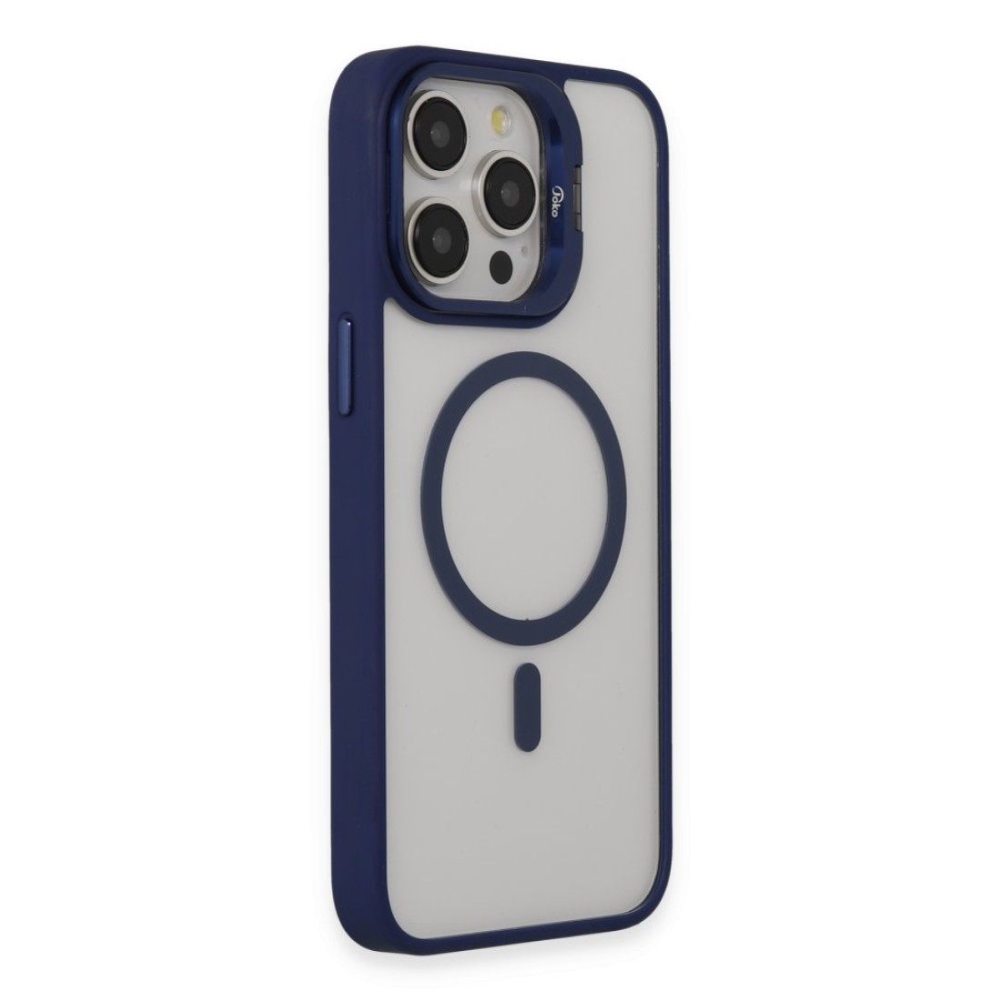Joko iPhone 15 Pro Max Kılıf Roblox Lens Magsafe Standlı Kapak - Lacivert