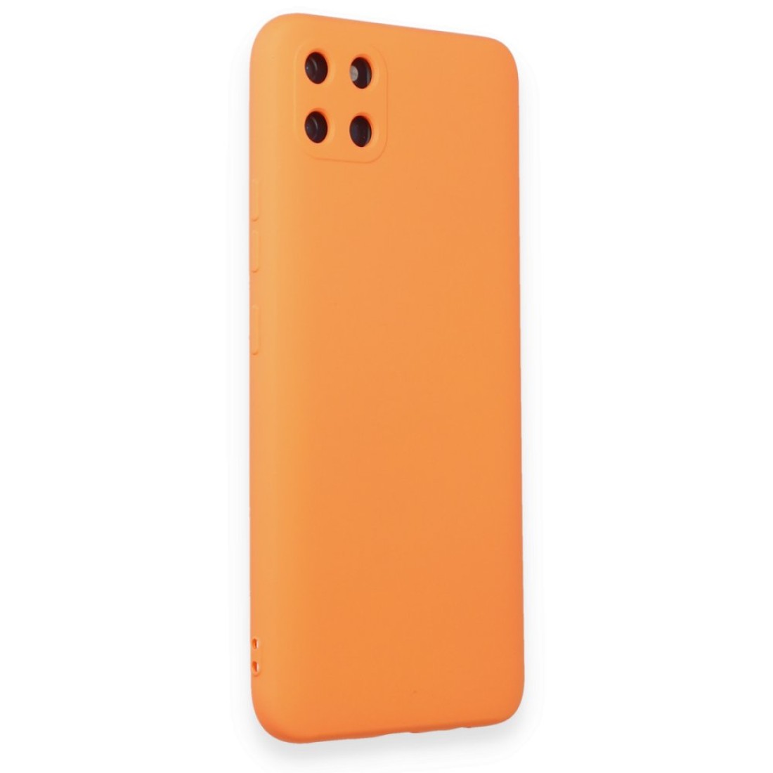 Realme C11 Kılıf Nano içi Kadife Silikon - Turuncu Realme C11 Kılıf Nano içi Kadife Silikon - Turuncu