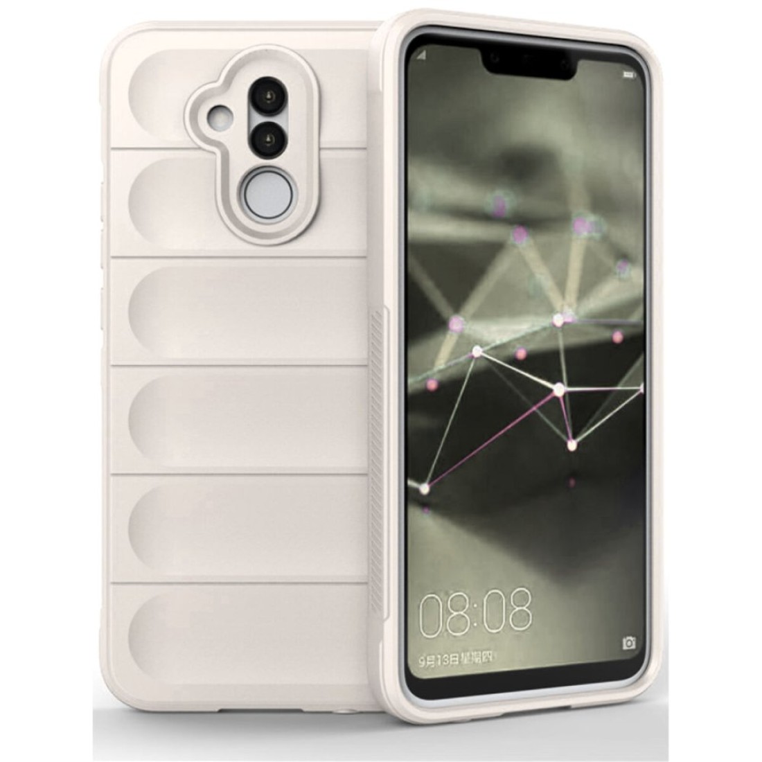  Huawei Mate 20 Lite Kılıf Optimum Silikon - Krem