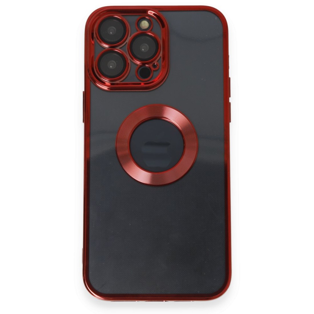  iPhone 14 Pro Kılıf Slot Silikon - Kırmızı