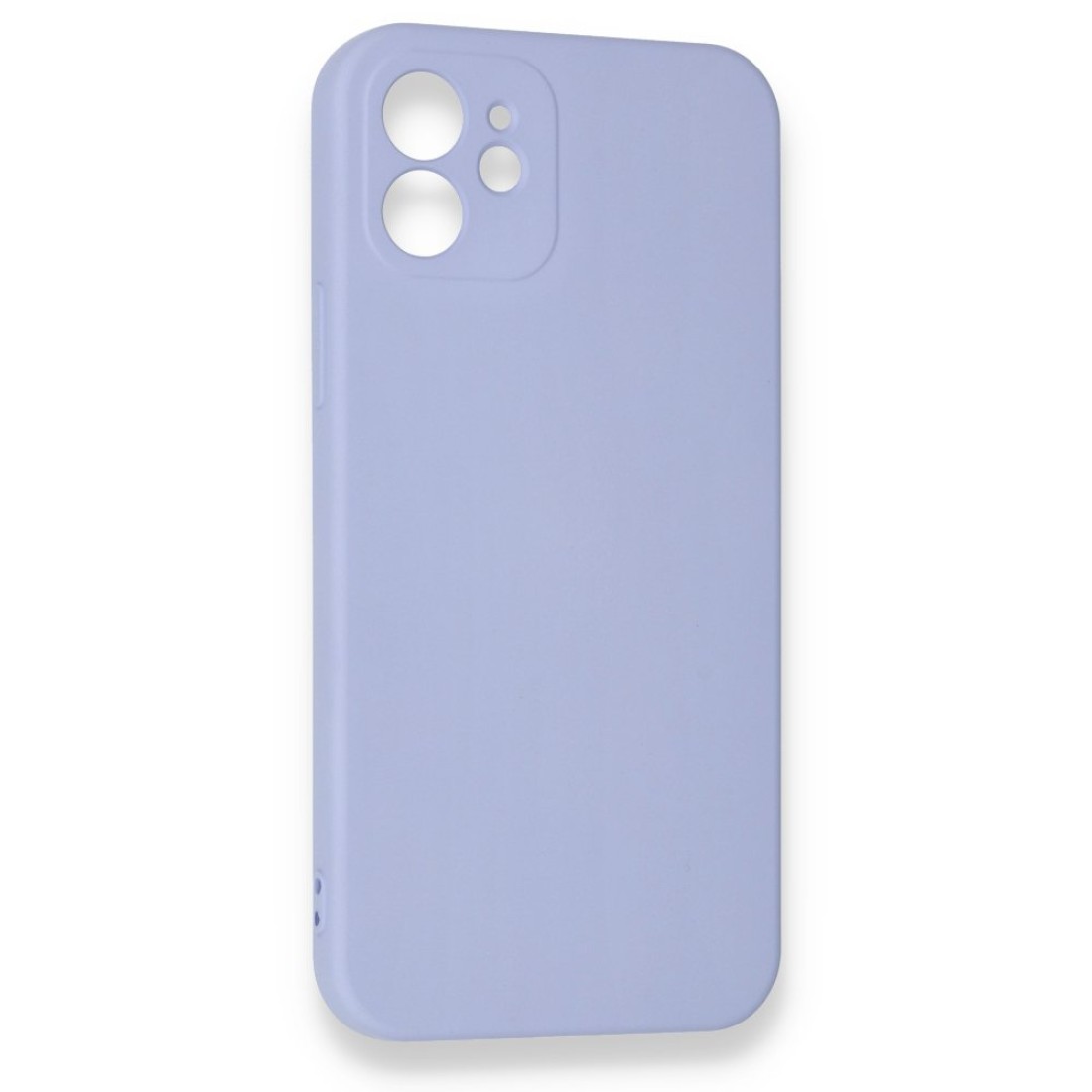  iPhone 12 Kılıf Nano içi Kadife Silikon - Lila