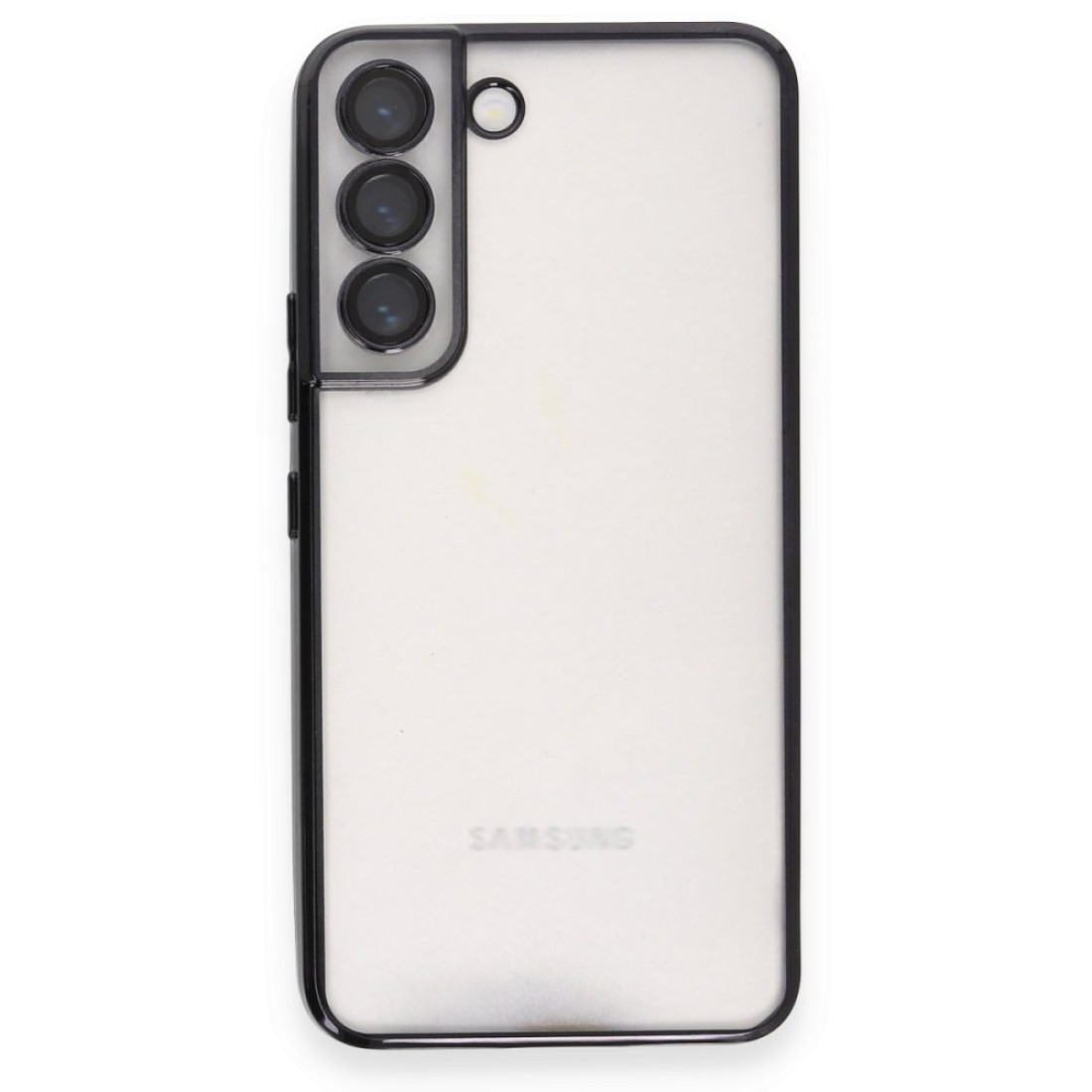  Samsung Galaxy S22 Kılıf Razer Lensli Silikon - Siyah