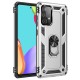  Samsung Galaxy A52 Kılıf Sofya Yüzüklü Silikon Kapak - Gümüş