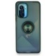 Xiaomi Redmi K40 Kılıf Montreal Yüzüklü Silikon Kapak - Yeşil Xiaomi Redmi K40 Kılıf Montreal Yüzüklü Silikon Kapak - Yeşil