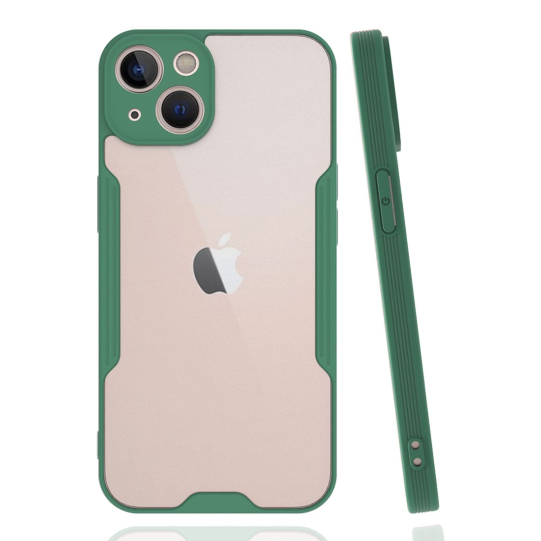  iPhone 14 Plus Kılıf Platin Silikon - Yeşil