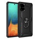  Samsung Galaxy A71 Kılıf Sofya Yüzüklü Silikon Kapak - Siyah