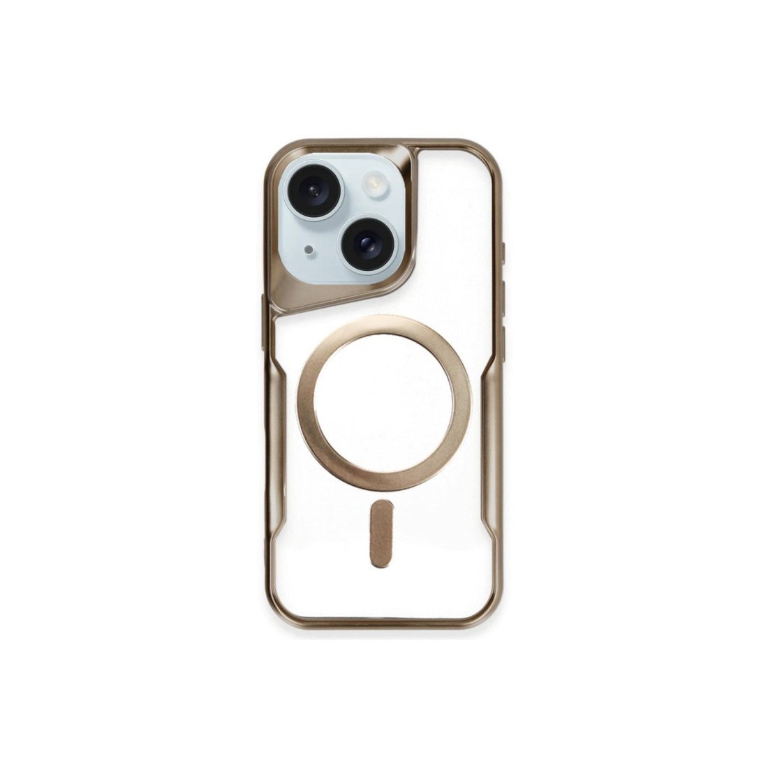 iPhone 15 Plus Kılıf Boyi Magsafe Silikon Kapak - Kahverengi iPhone 15 Plus Kılıf Boyi Magsafe Silikon Kapak - Kahverengi