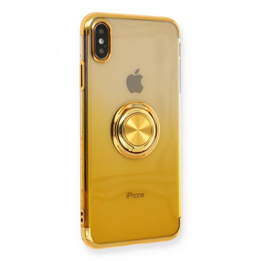  iPhone XS Max Kılıf Marvel Yüzüklü Silikon - Sarı