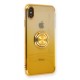  iPhone XS Max Kılıf Marvel Yüzüklü Silikon - Sarı