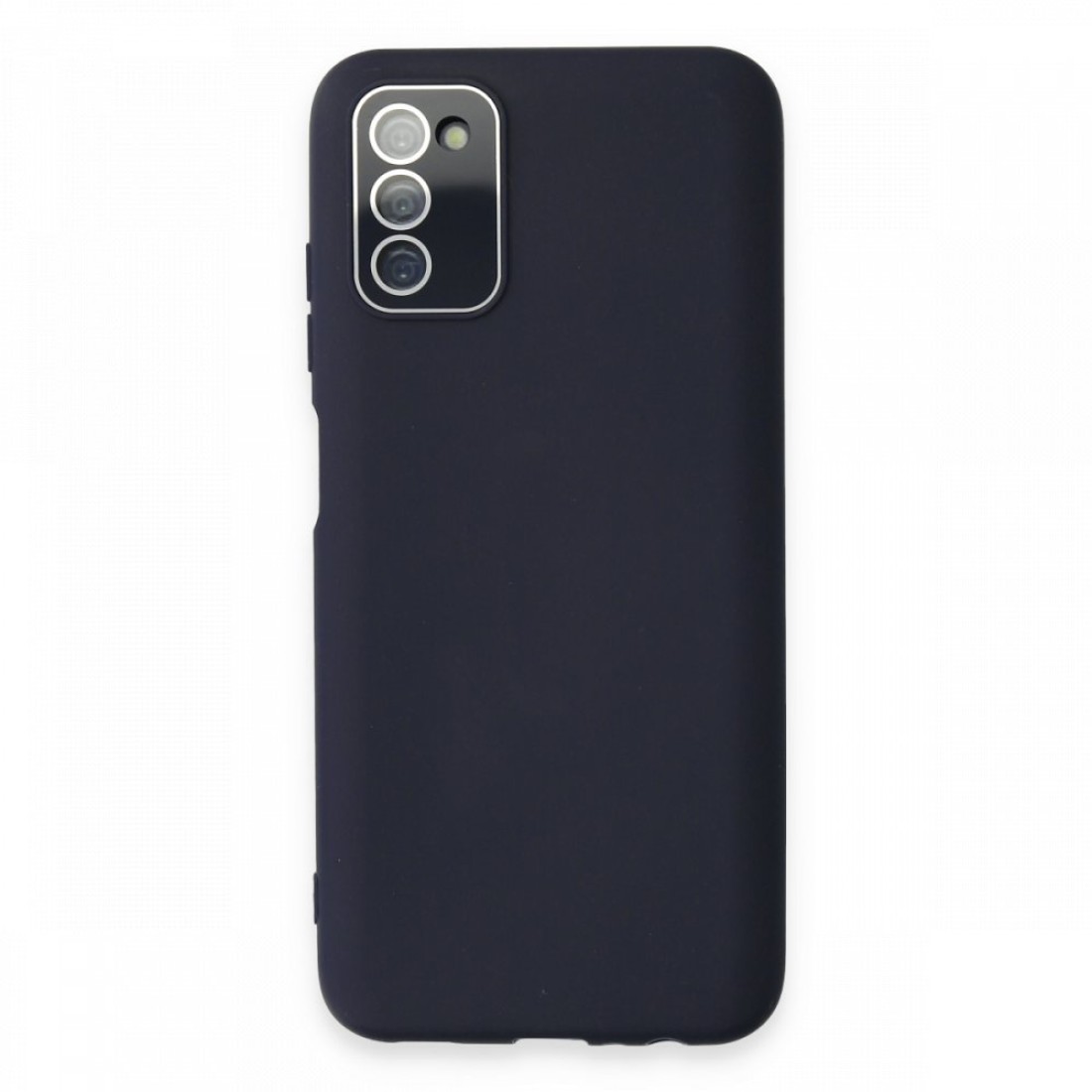  Samsung Galaxy A03S Kılıf Lansman Glass Kapak - Lacivert