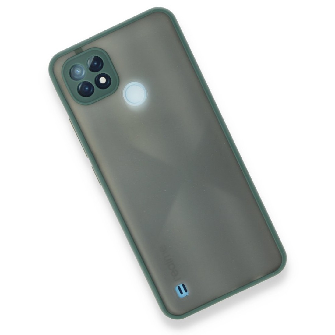 Realme C21 Kılıf Montreal Silikon Kapak - Yeşil Realme C21 Kılıf Montreal Silikon Kapak - Yeşil