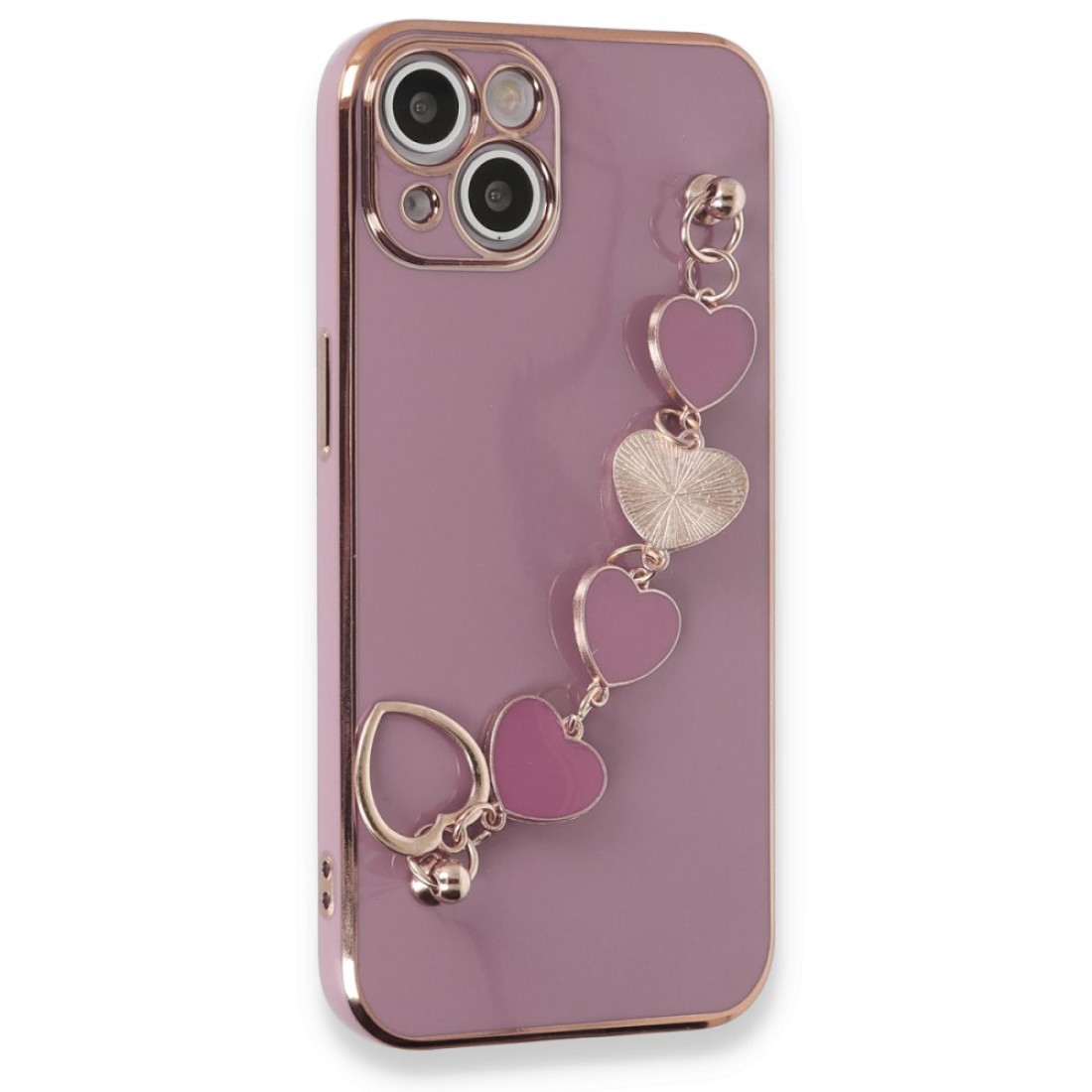  iPhone 14 Plus Kılıf Esila Silikon - Mor