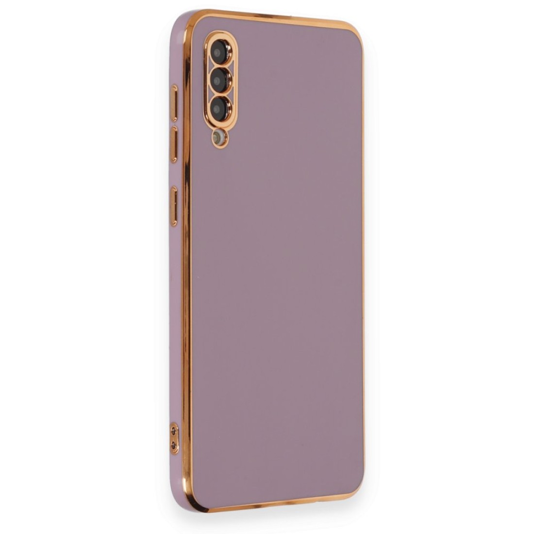  Samsung Galaxy A70 Kılıf Volet Silikon - Mor