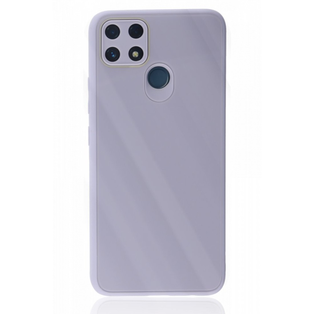  Realme C25 Kılıf Glass Kapak - Lila