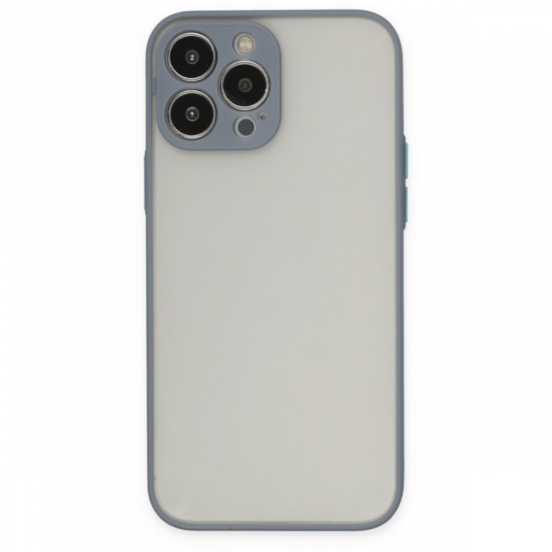  iPhone 14 Pro Kılıf Montreal Silikon Kapak - Gri