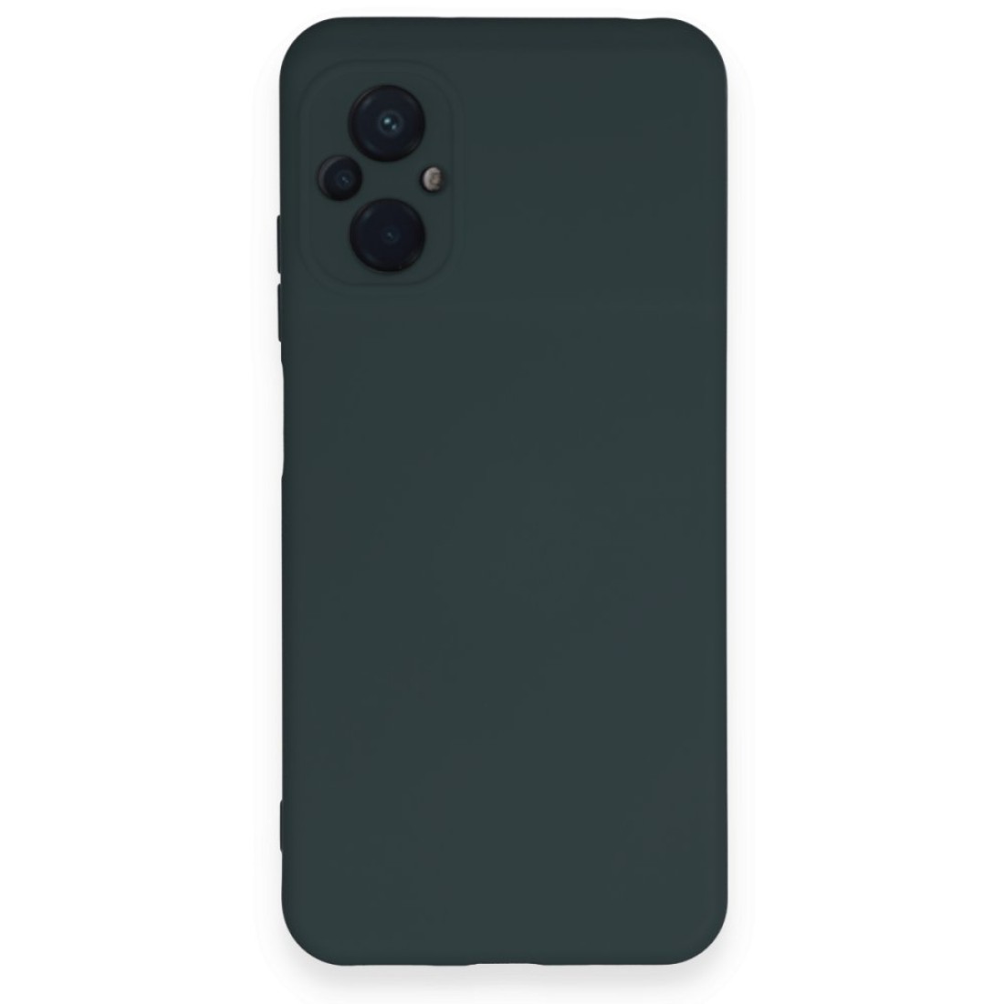  Xiaomi Poco M5 Kılıf Nano içi Kadife Silikon - Koyu Yeşil