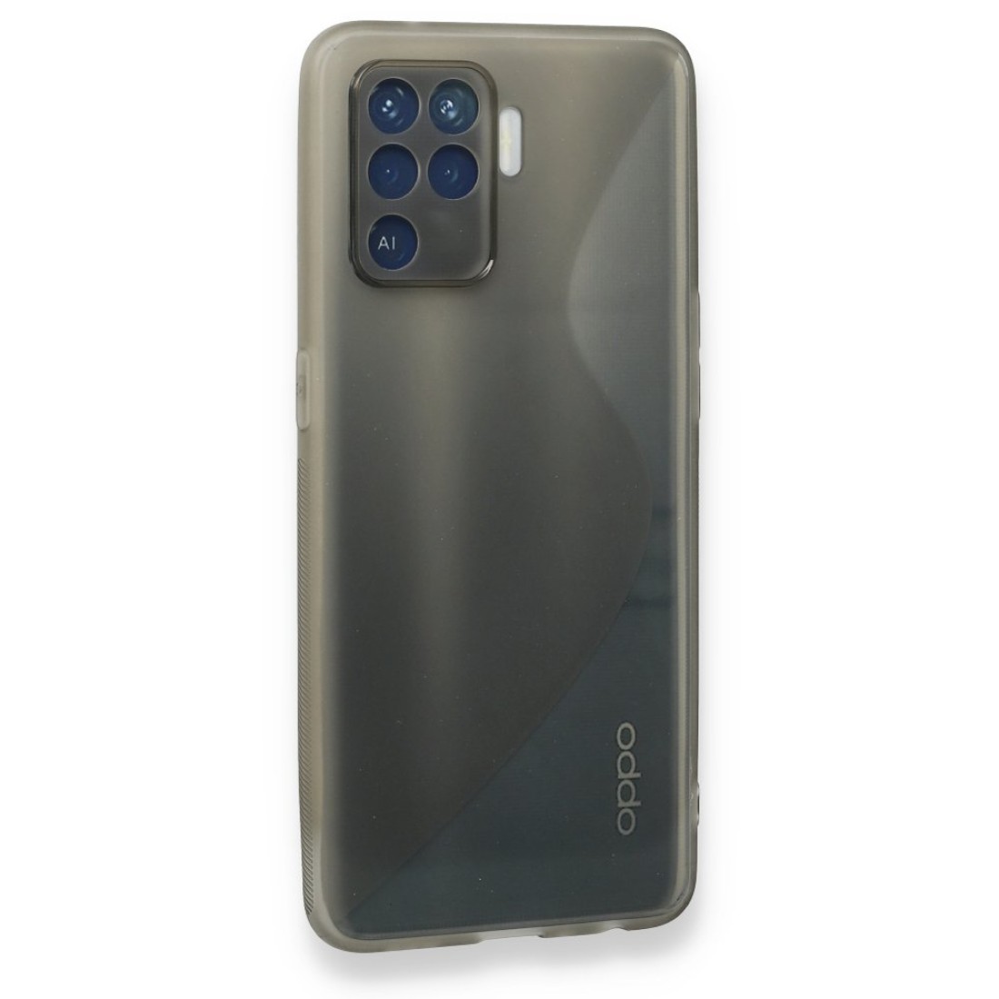  Oppo Reno 5 Lite Kılıf S Silikon - Gri