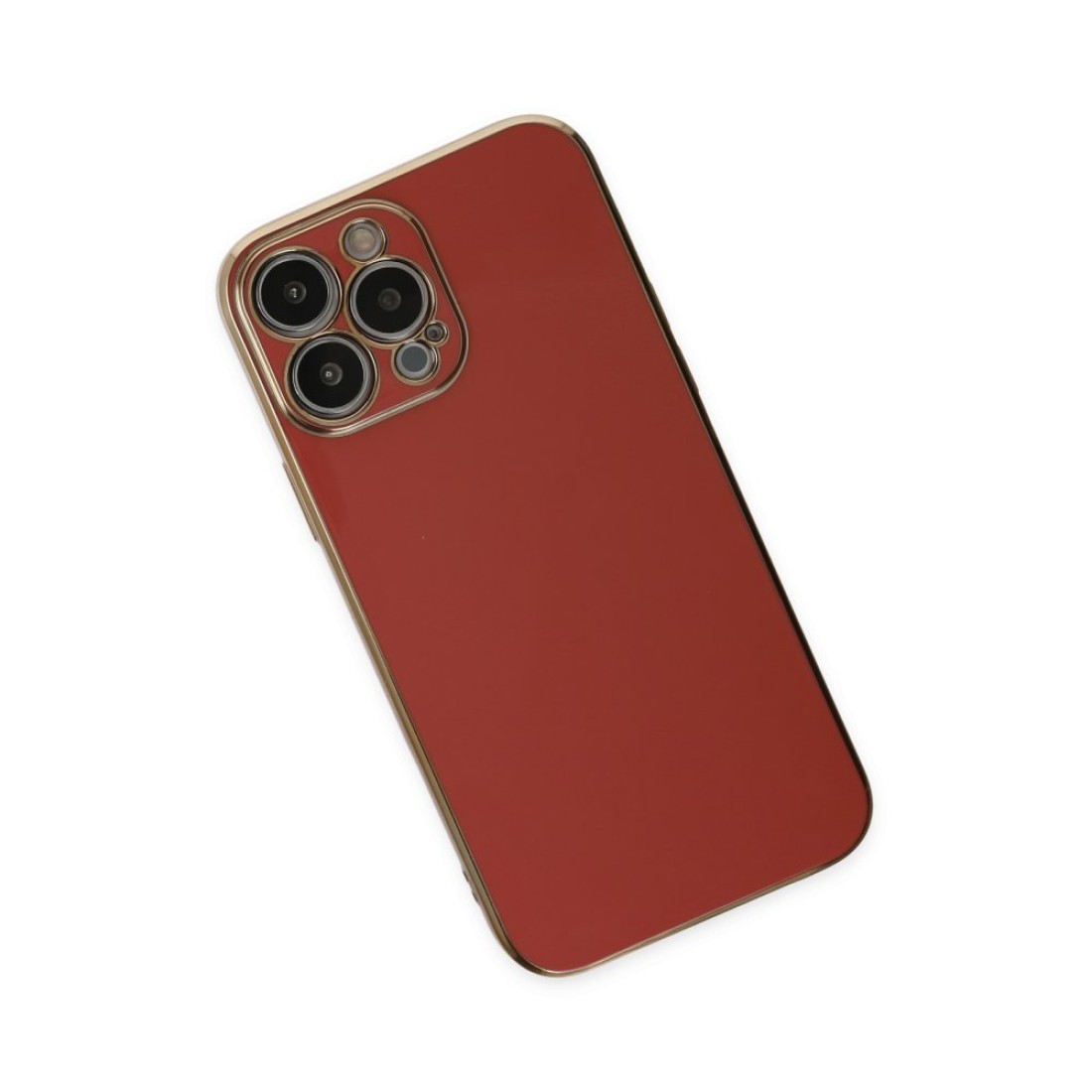  iPhone 15 Pro Max Kılıf Volet Silikon - Kırmızı