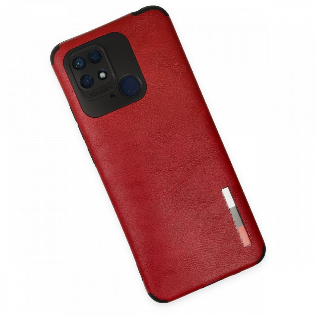  Xiaomi Redmi 10C Kılıf Loop Deri Silikon - Kırmızı