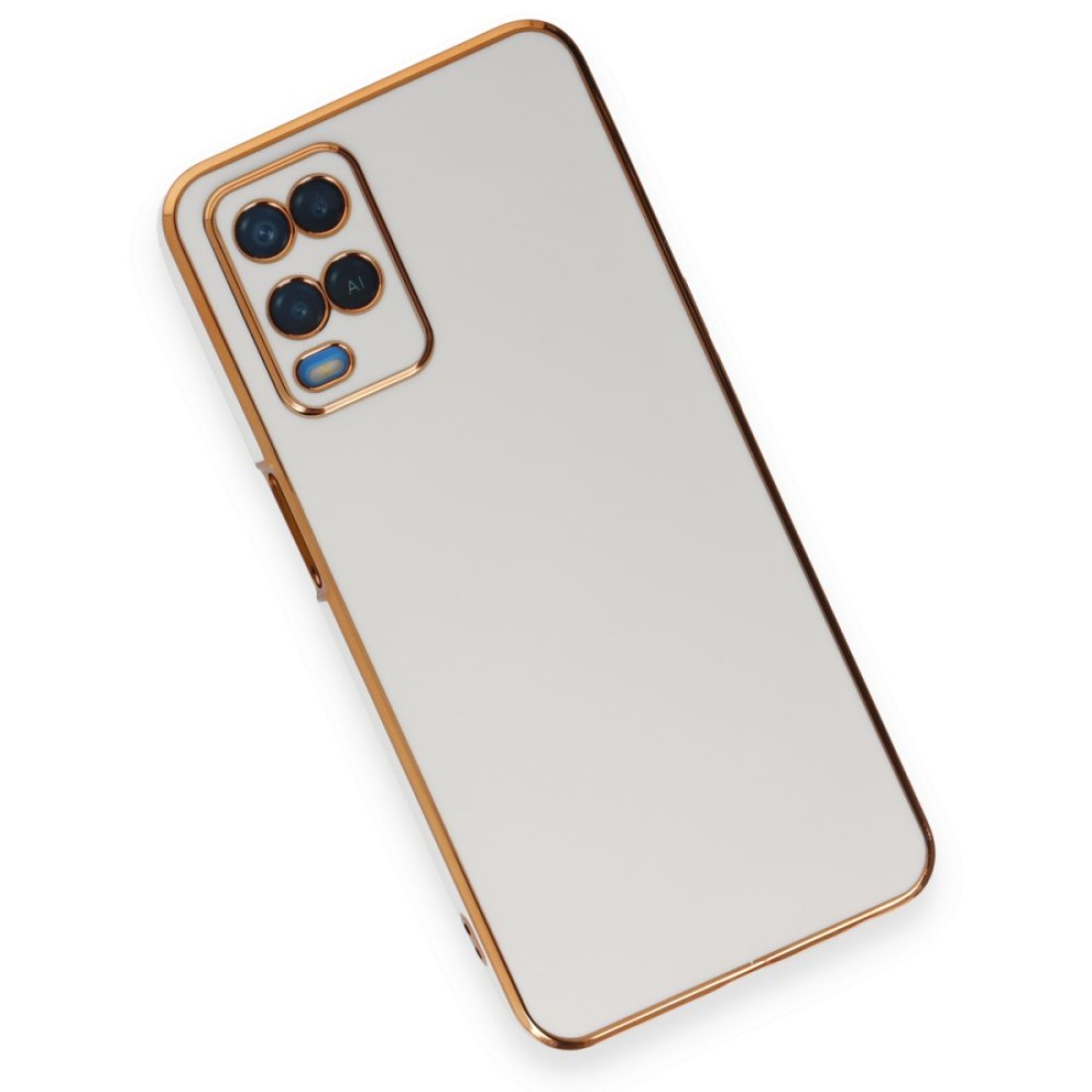 Oppo A54 4G Kılıf Volet Silikon - Beyaz Oppo A54 4G Kılıf Volet Silikon - Beyaz