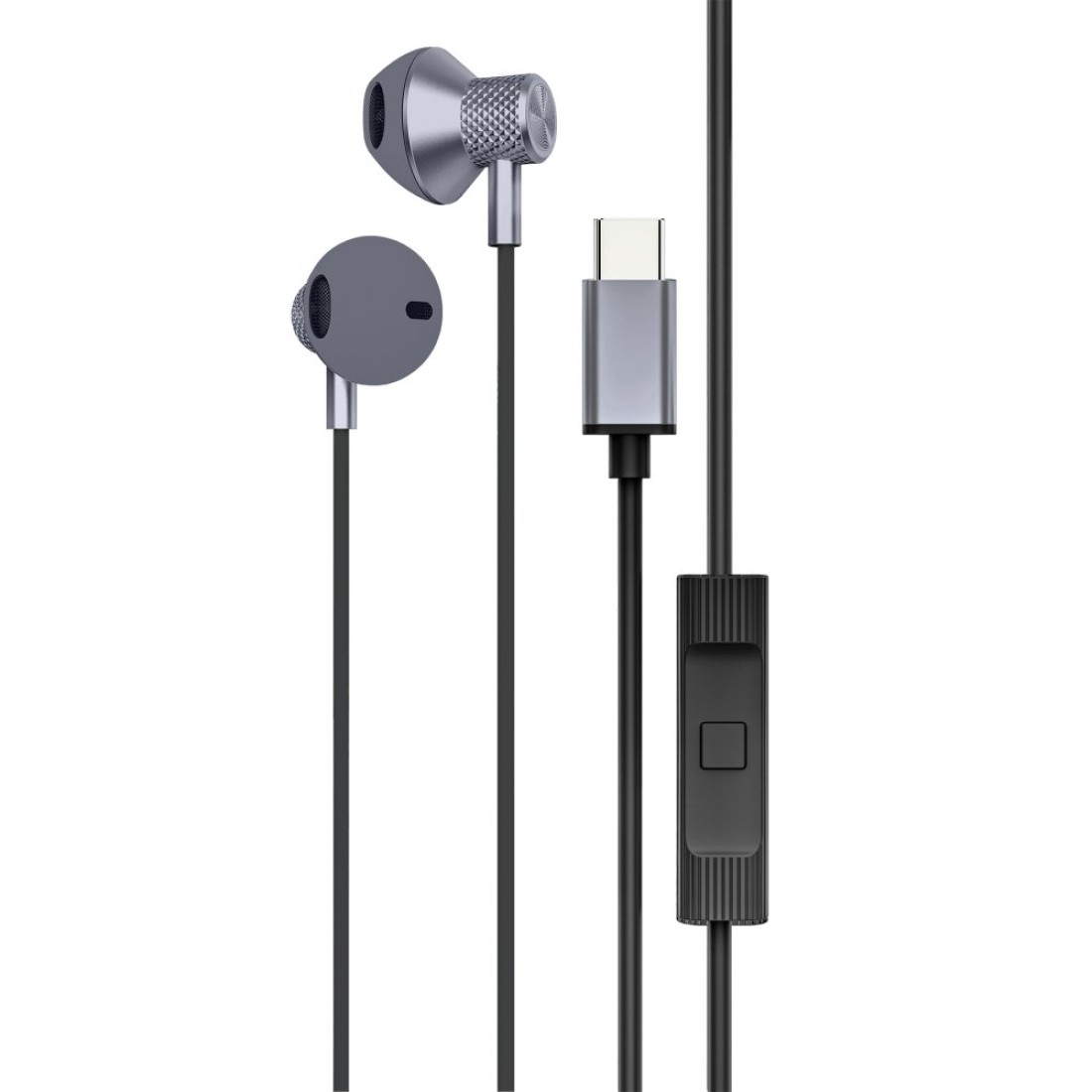  LS-730 1.2M iPhone 15 Serisi ile Uyumlu Type-C Kablolu Kulaklık - Gri